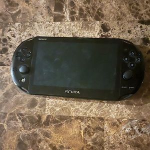 Sony PlayStation Vita Crystal Black Gaming Handheld System W/ 2 Games!